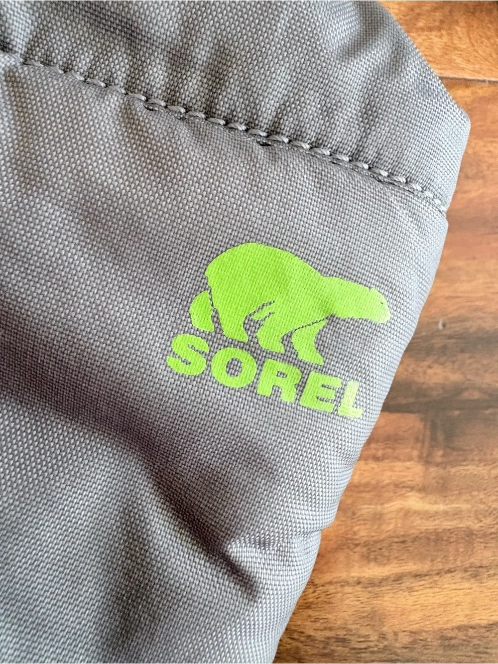 SOREL Kids Winter Snow Boots Size 13 Lined Gray & Green Shoes